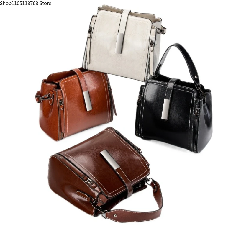 

Роскошные сумки, женская сумка через плечо, маленькая сумка на плечо, женская новая модная винтажная сумка из натуральной яловой кожи