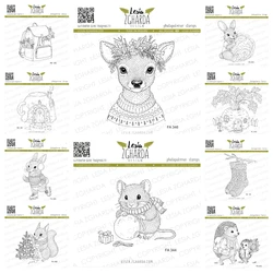 New Clear Stamps 2026 Cozy Squirrel Decorating the Christmas Tree Clear Stamps Handmade Embossing DIY Scrapbooking Decoration
