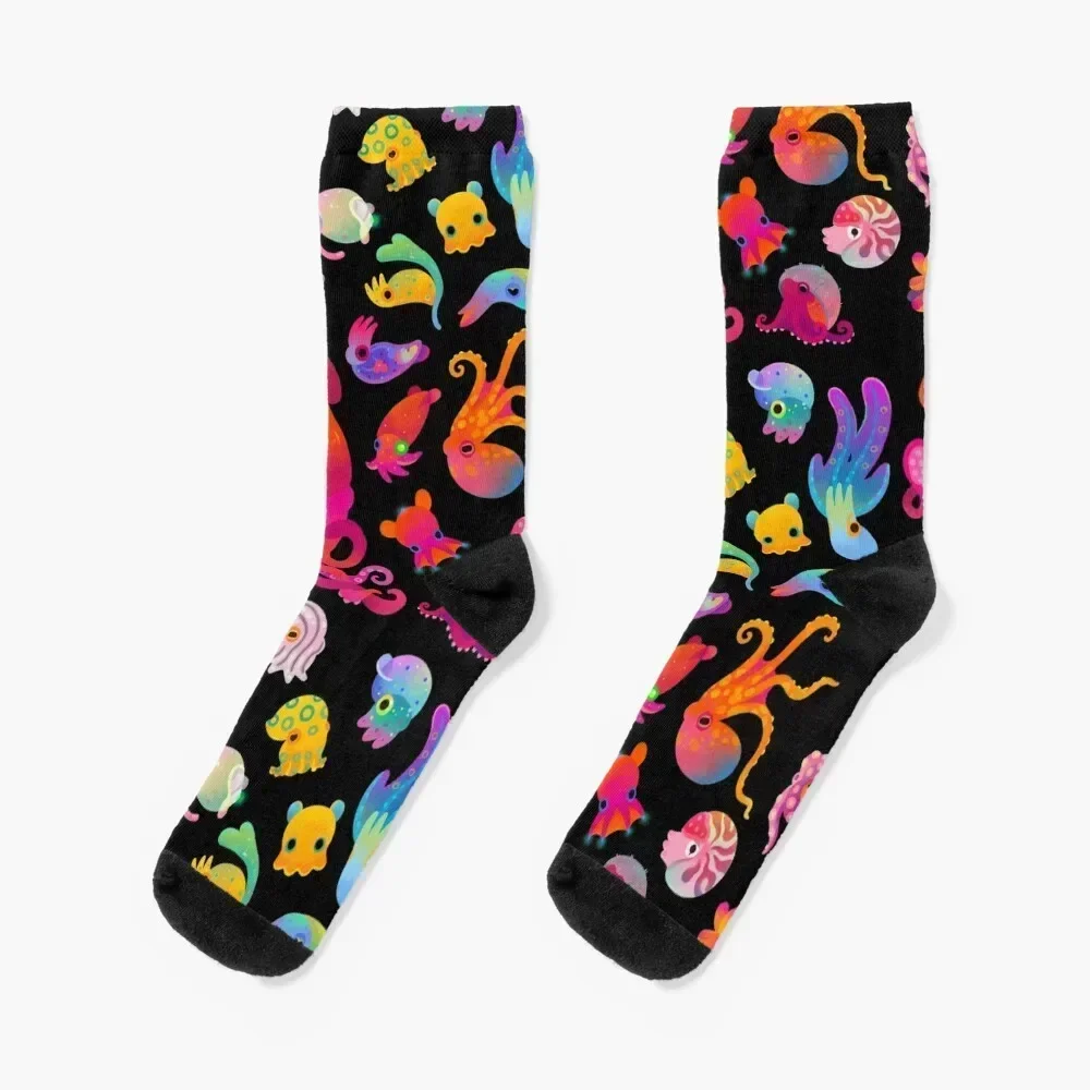 

Cephalopod Socks anti slip football happy winter thermal Men's Women's Socks Men's