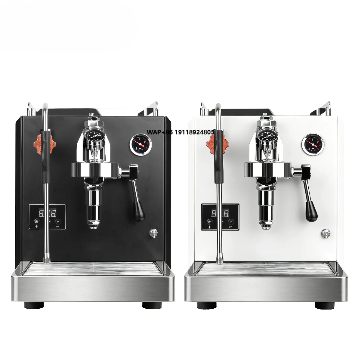 

Professional Semi Automatic Espresso Machine New Style Stainless Steel Boiler Commercial Coffee Maker for Cafe Shop