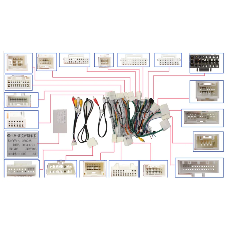 Car Frame Fascia Adapter Canbus Box Decoder Android Radio Dash Fitting Panel Kit For Lexus RX RX300 RX330 RX350 RX400