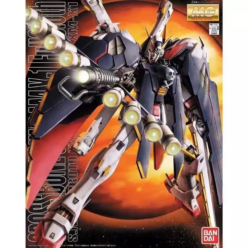 Bandai original MG 1/100 XM-X1 Crossbone Gundam X-1 Full Cloth Mobile Suit Crossbone Gundam: Steel 7 Plastic Model Kit