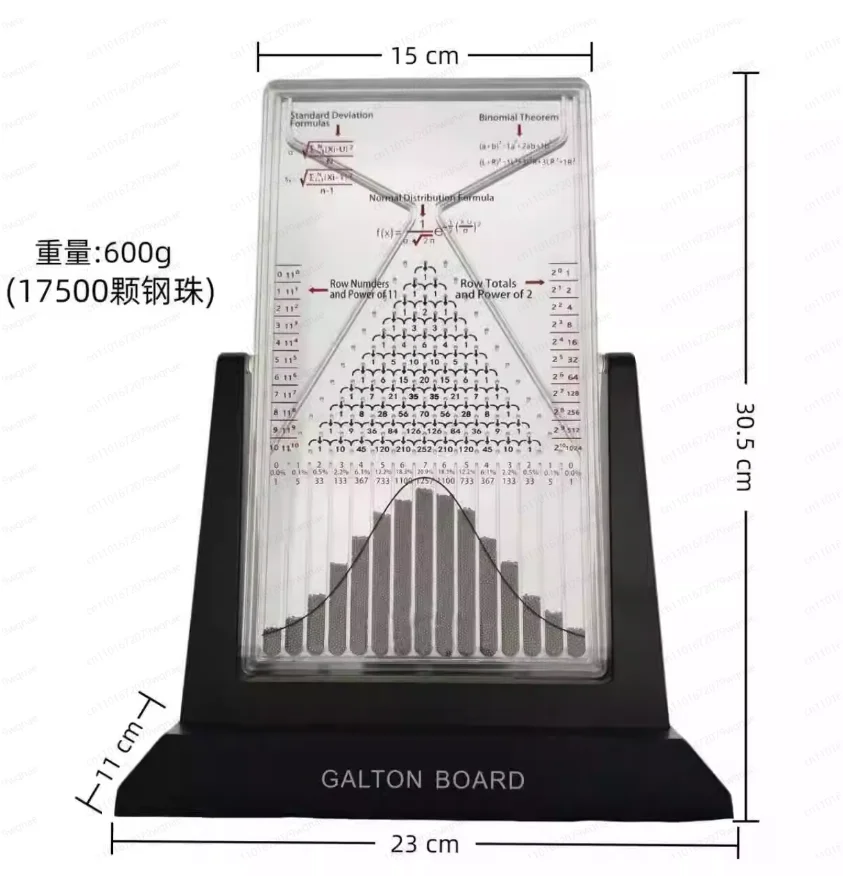 Tablero Galton, modelo de distribución normal Certificación STEM Inversión Probabilidad Herramienta de enseñanza de física