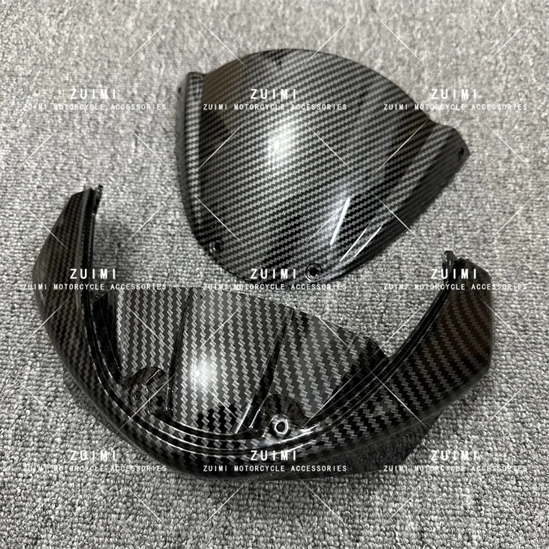 Fit For Ducati Monster 696 796 1100/S/EVO Upper Front Cowl Nose Fairing Windscreen Carbon Fiber Paint