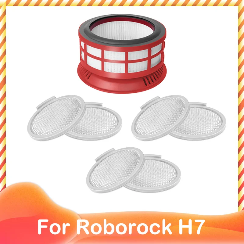 

For Xiaomi Mijia Roborock H7 Handheld Wireless Vacuum Cleaner Replacement Accessories Front Rear HEPA Filter Part Household