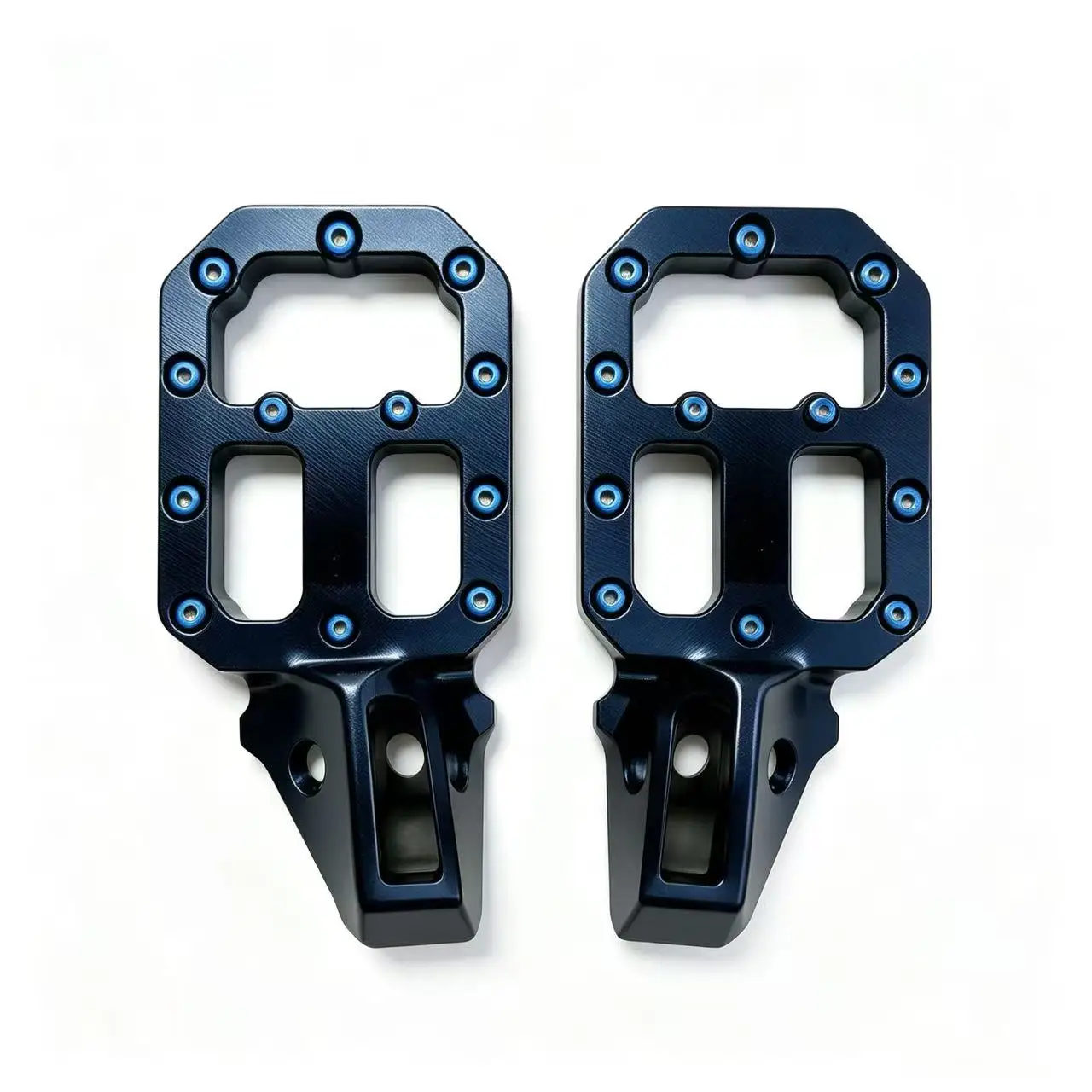 Wide Foot Pedals for SurRon Light Bee X LBX Upgraded CNC Machined Silver and Black Pedals for Talaria E-Ride Pro