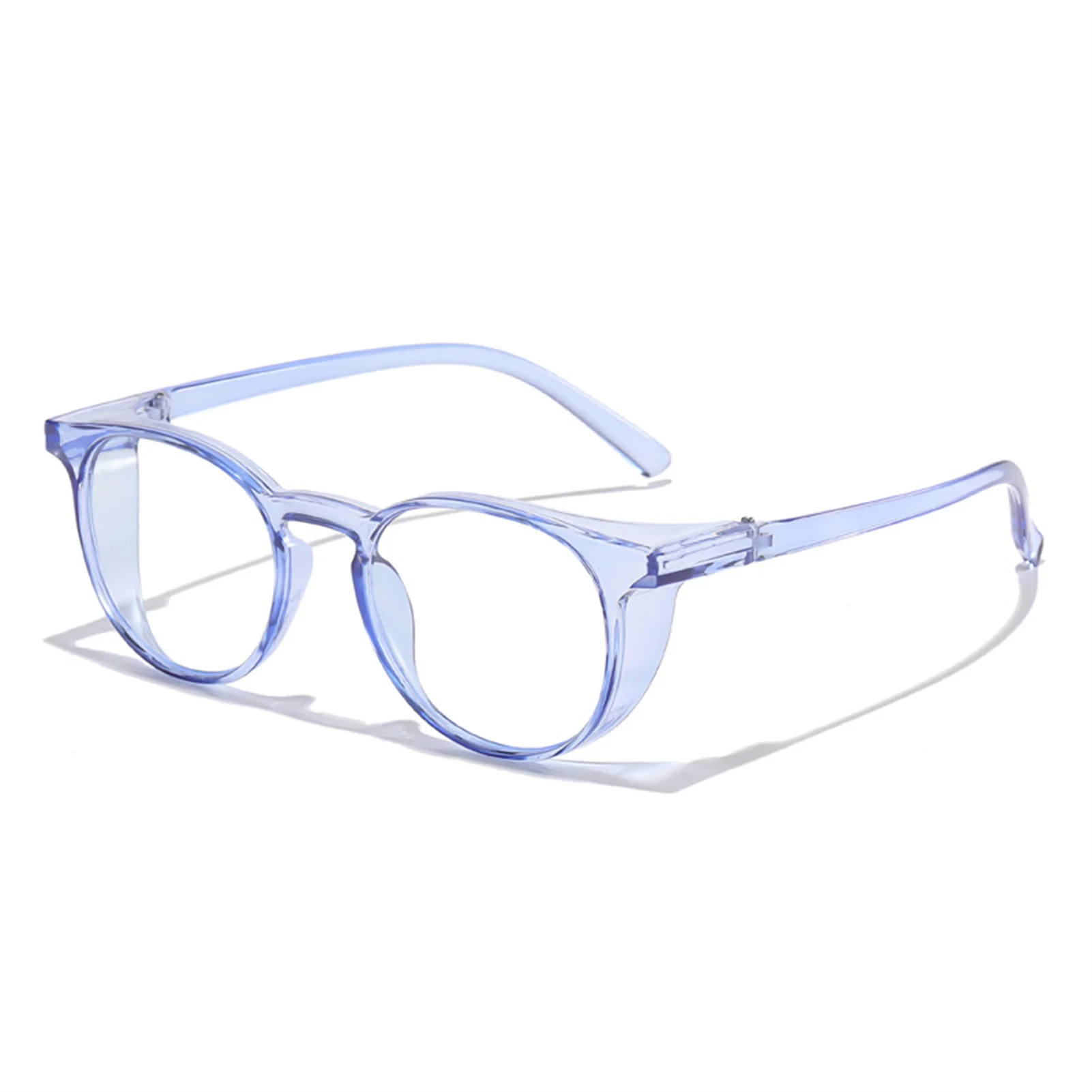 Anti-Blue Light Discoloration Goggles Glasses Anti-Fog Safety Eyeglasses Side Shield Retro Design For Unisex Adults