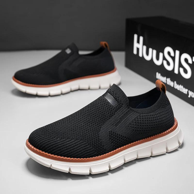 

Мужские кроссовки с дышащей сеткой, модная мужская повседневная обувь, летние теннисные туфли, легкая мужская обувь на толстой подошве с полым дизайном