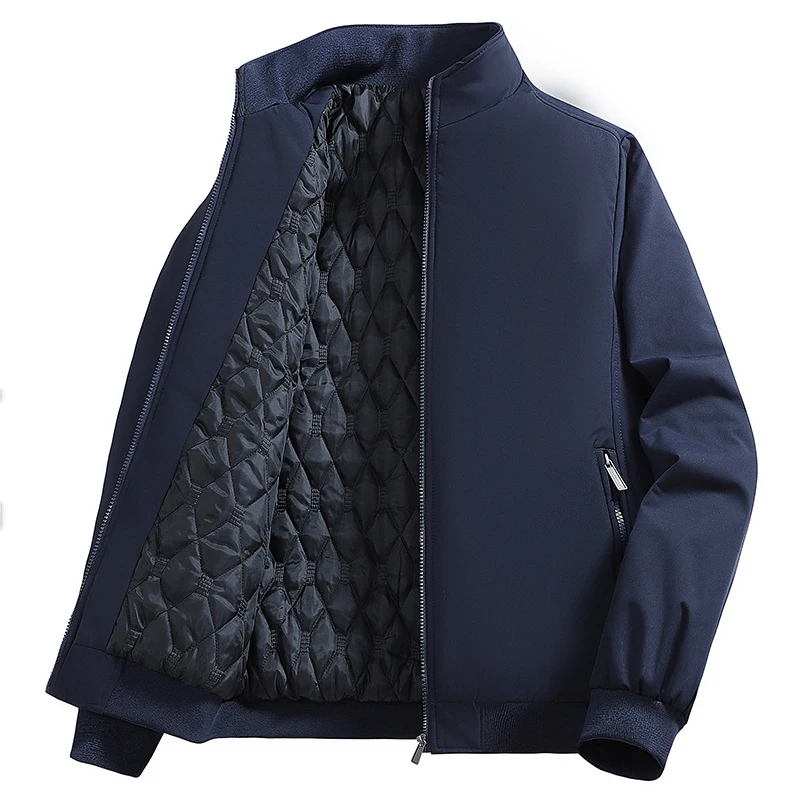 8XL Winterjacken für Herren, Übergröße, Business-Büro-Mantel, lässige Herren-Winterjacke, einfarbig, luxuriöse Oberbekleidung, 6XL 7XL – Detail 14