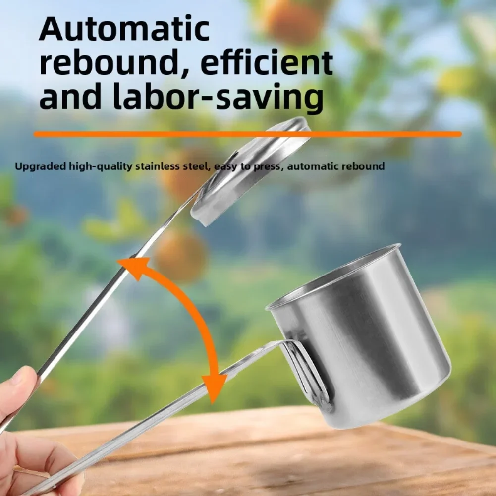 32*12cm Adjustable Height Rust-Proof Fruit Picking Tool Garden Tool Portable Farming Supplies Accessories