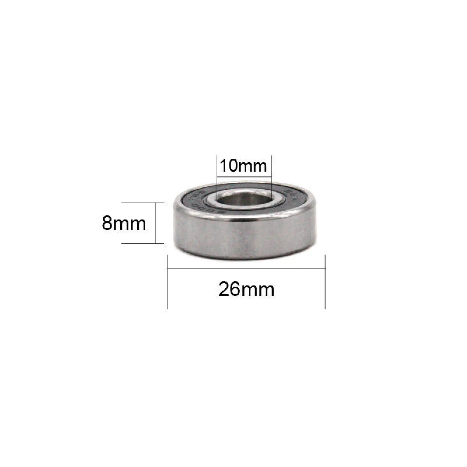 

6000-2RS 10x26x8mm Deep Groove Ball Bearing Double Bearings