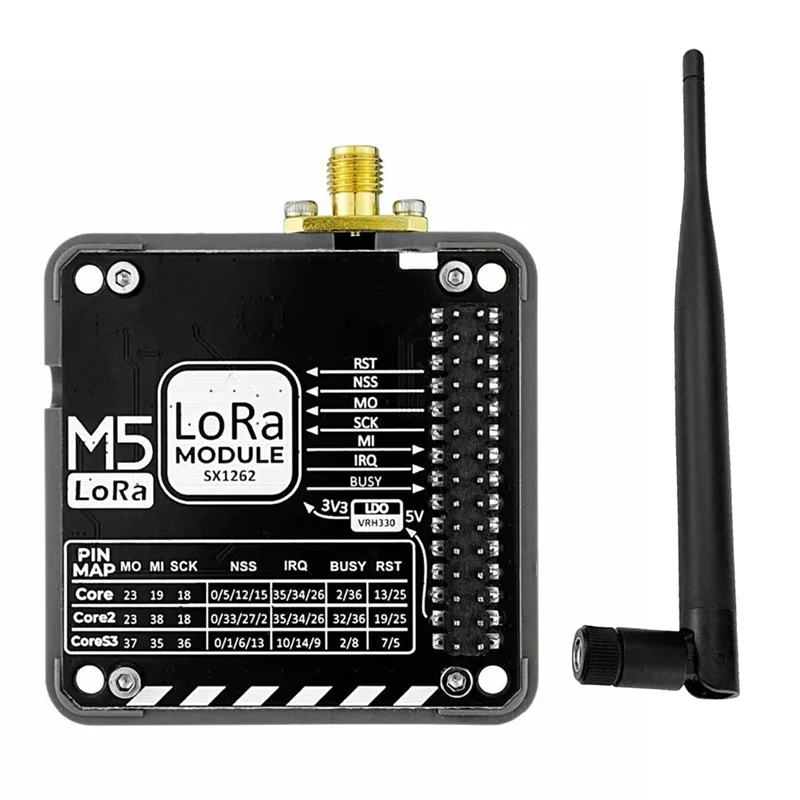 

SQPP-для M5stack Lora 868 МГц Коммуникационный модуль V1.2 с внешней антенной SX1262 Решение на большие расстояния