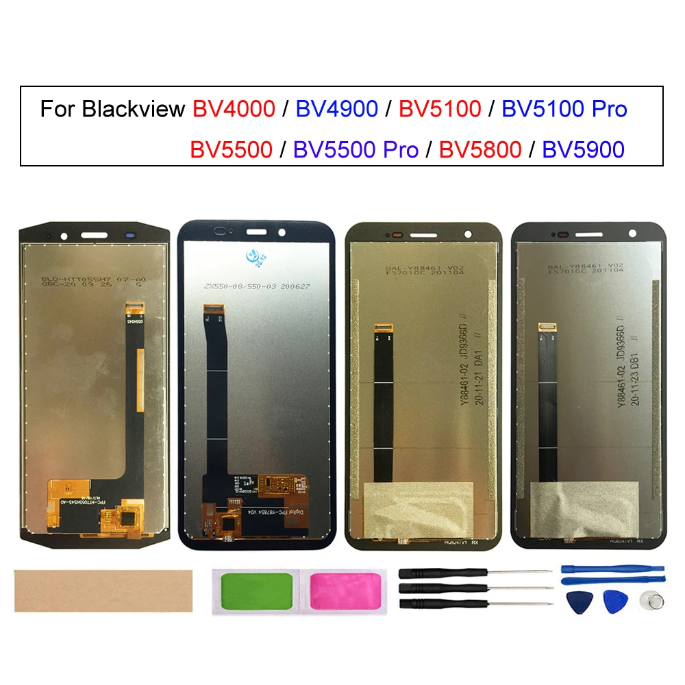 

LCD Display Touch Screen Digitizer Assembly,Phone Screen,for Blackview BV4900,BV5900,BV5800,BV5500 Pro,BV5100,BV4000