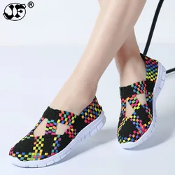 2021 Spring women flats shoes women woven shoes flat sneakers shoes ballet flats female multi eva loafers ladies shoes 569