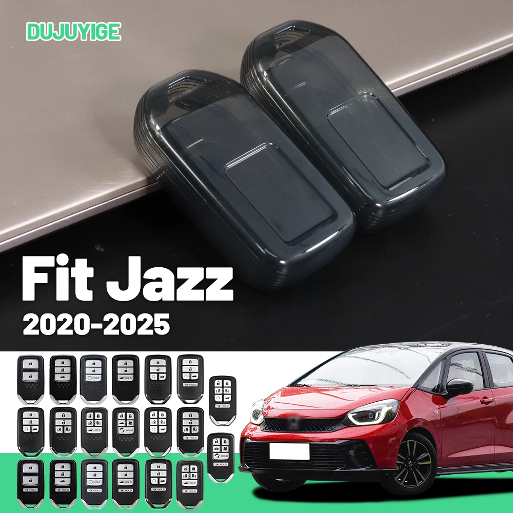 

Clear TPU Car Key Case For Honda Fit Jazz 2020-2026 Key Fob Cover Protector Shell Auto Accessories 2021 2022 2023 2024 2025