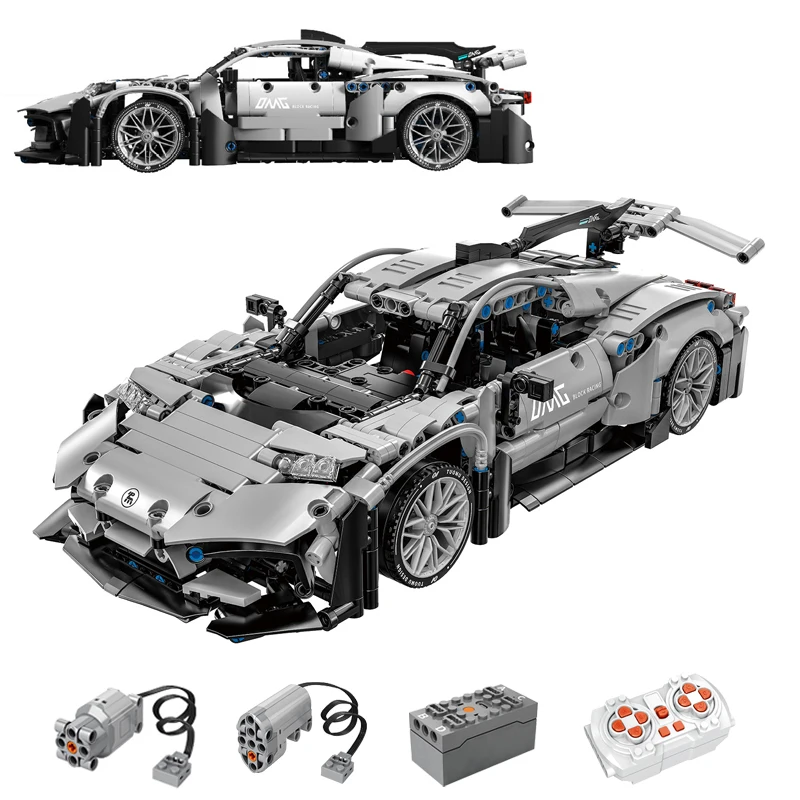 

В НАЛИЧИИ MOC Технический 1:14 Пульт дистанционного управления Спортивный автомобиль Строительные блоки Модель Гоночные кирпичи Сборка детских игрушек Подарочный набор на день рождения