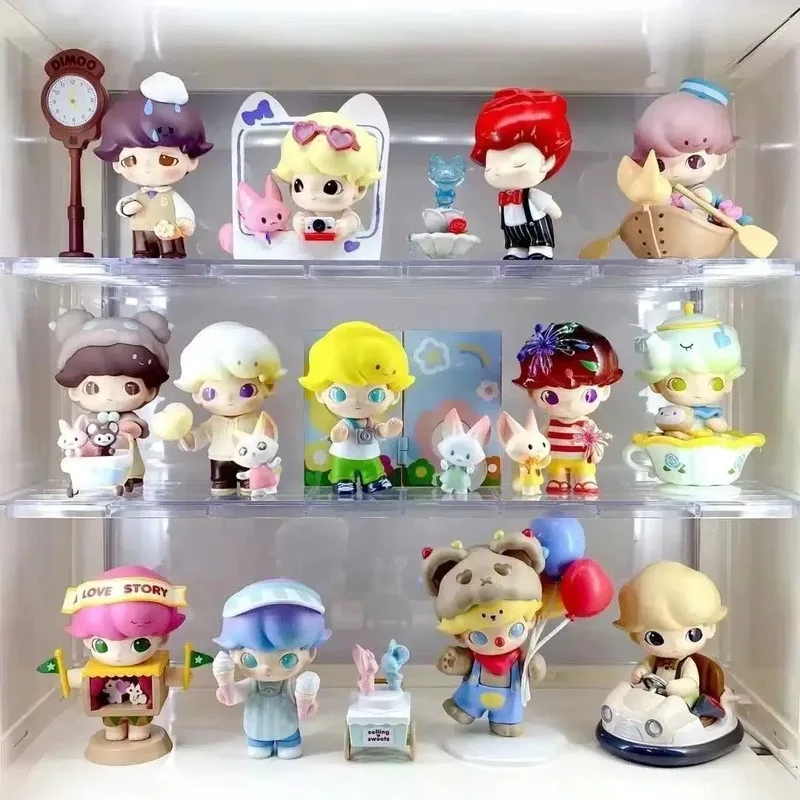 

Hot Kawaii Dimoo World Dating Series Blind Box Fashion Figure Toys Dolls Creative Birthday Boys Girls Gifts Home Decorations