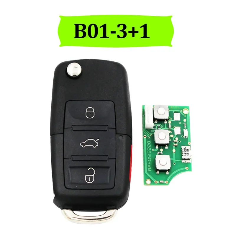 

KEYDIY 4 Button B01-3+1 Universal B Series KD Remote Control Car Key for KD900/URG200/Mini/KD-X2 Tool Generate B5 Style 5PCS/Lot