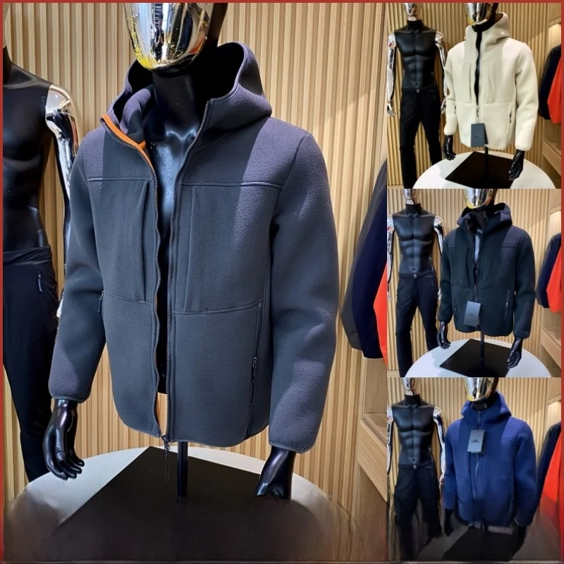 

Warmth And Sle: New Winter Men's Fce Jaet Outdoor Youth Faion Stand Fit Long Sve Zipper Closure Hooded Coat