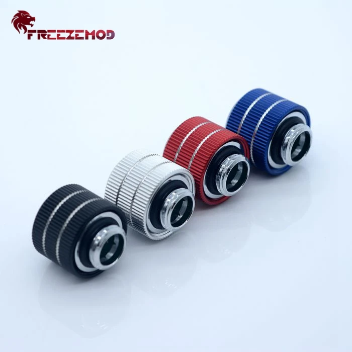 FREEZEMOD Torque Anti-off Hard Tube Fitting Adapter Hand Compression For OD 12/14/16mm Pipe G1/4 Connection Water Cooler HYGKN-B