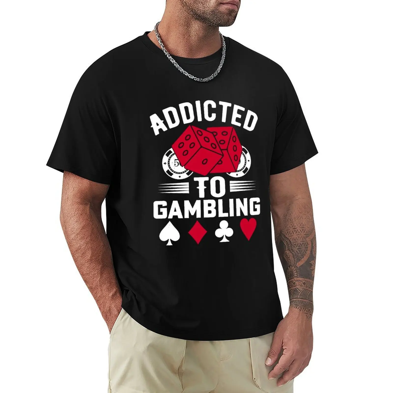 

Gambling Shirt - T-Shirt Lightweight Casual Summer T-Shirt
