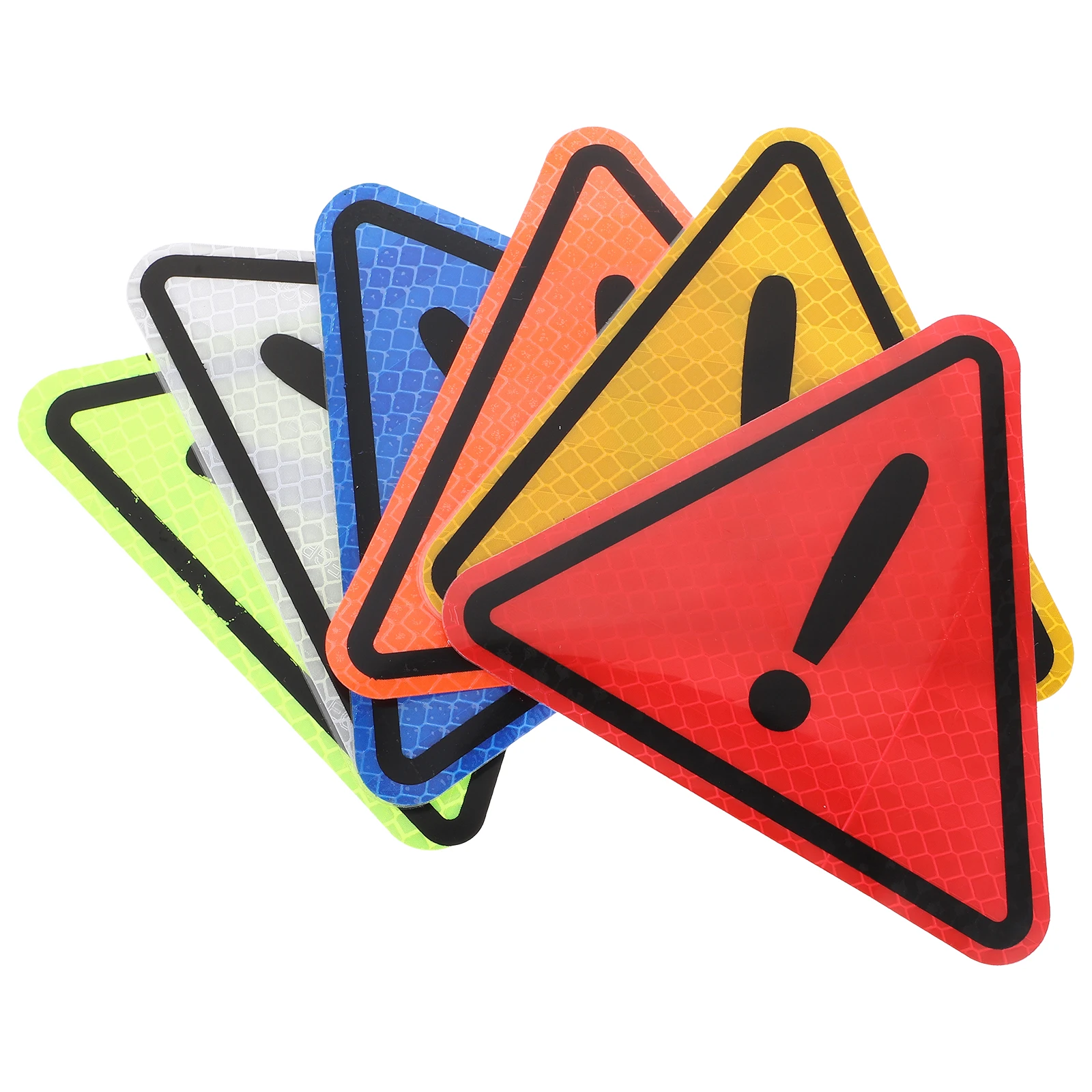 

1 set 1SET Reflective Triangle Danger Signs Safety Car Reflective Stickers Warning Labels Car Rear Adhesive Traffic Safety
