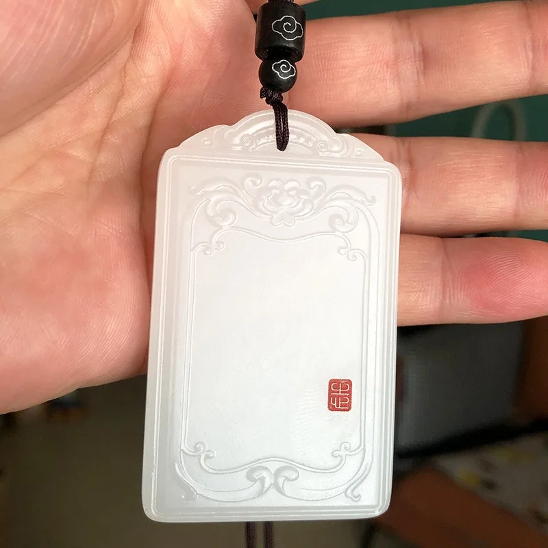 

The New Natural White Jade No-do Brand, A Classic and Simple Versatile Pendant Suitable for Both Men and Women
