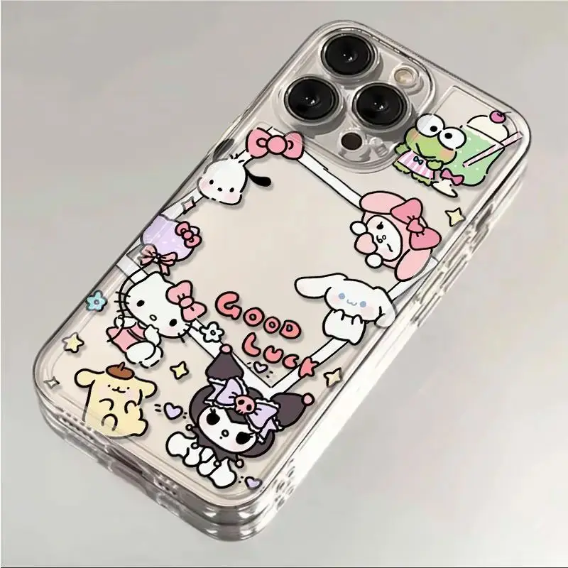 Sanrios Kuromis And Hellos Kittys Phone Case For Samsung S24 S23 S22 S21 S20 S10 FE Note20 Note10 Plus Ultra Lite 5G Soft Cover