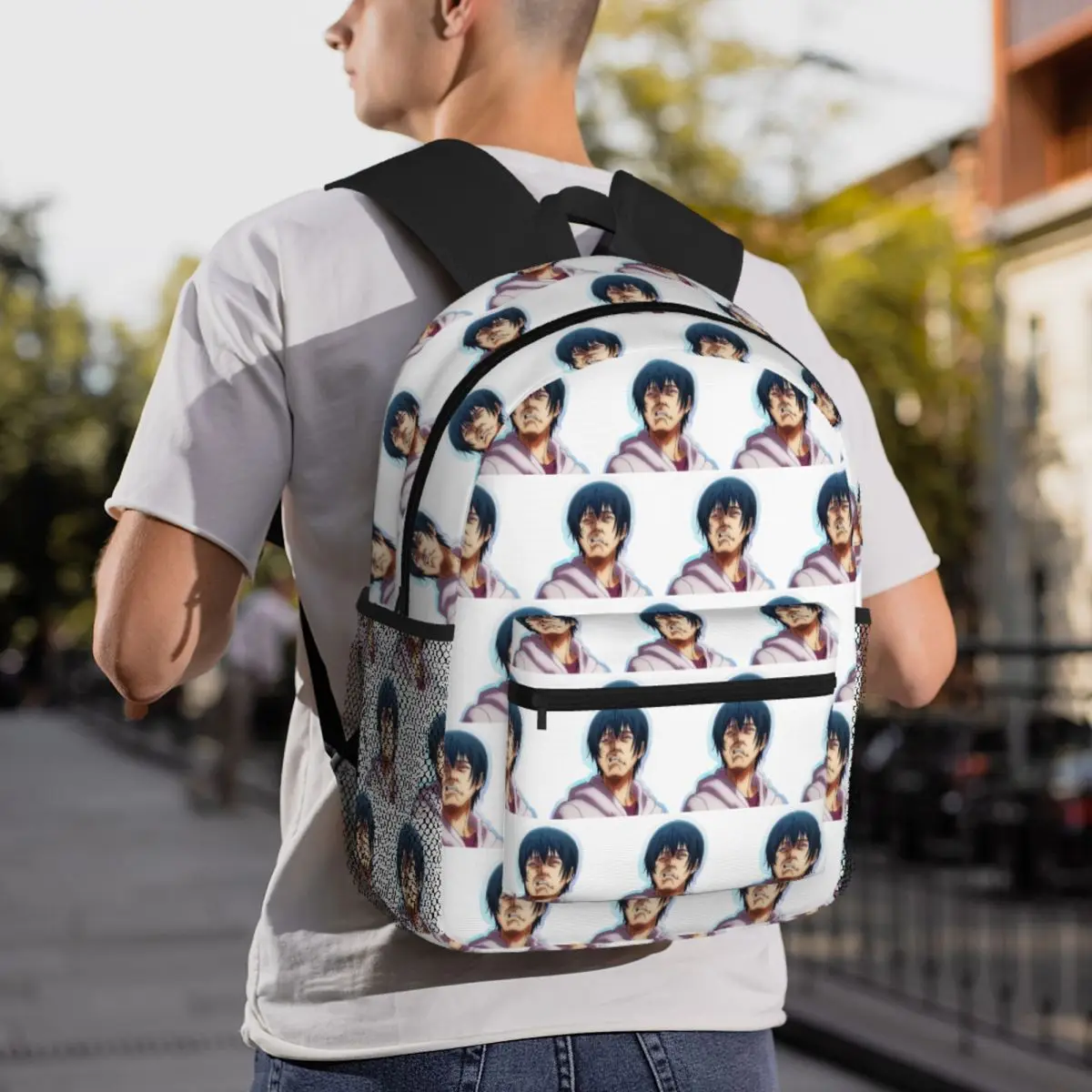 

Anime Grand Blue Iori Troll Face Backpack Daypack Large Capacity Kids BookBag School Bag Shoulder Bags for Men Women