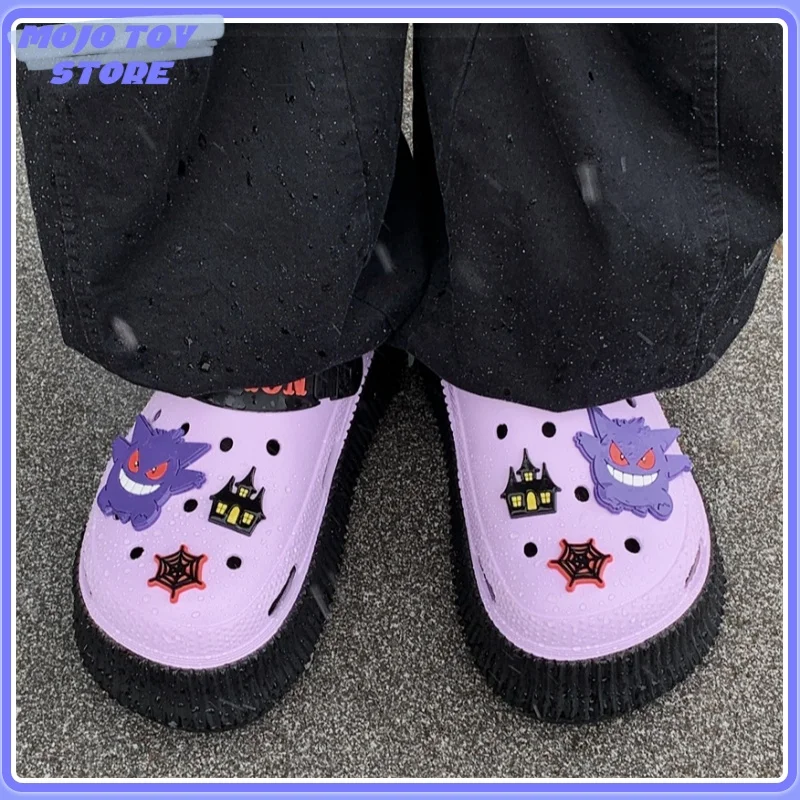 PokéMon Gengar Anime Cave Shoe Women In Summer Thick Soled Ins Trendy And Personalized Internet Celebrity Cool Dragging Shoe