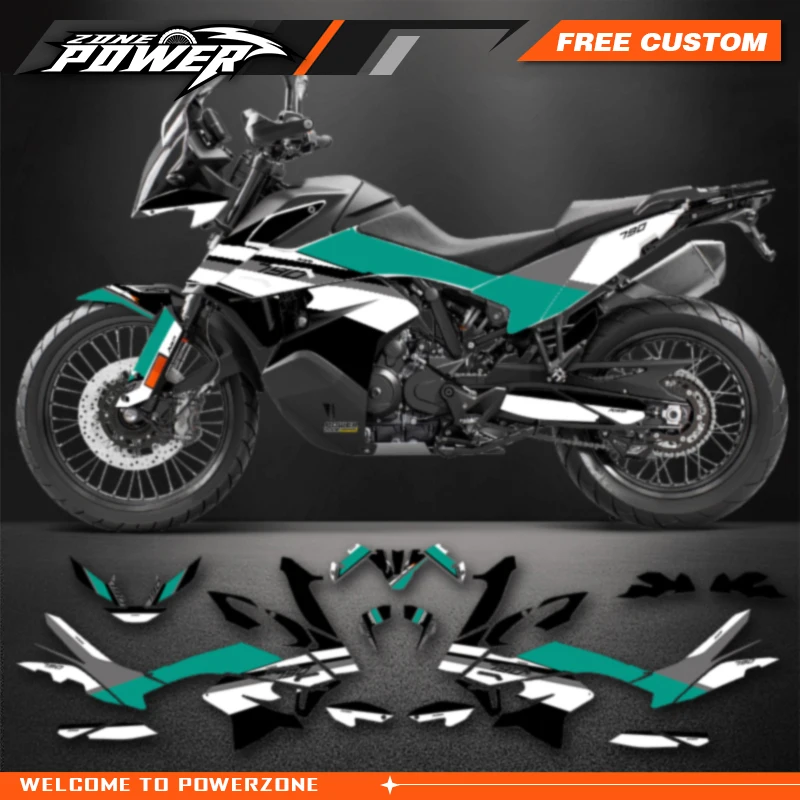 

Powerzone Graphics Motorcycle Vinyl Decal Sticker Deco Kits for KTM 790 ADVENTURE ADV ADV-R 2019 2020 2021 2022 Customized 04