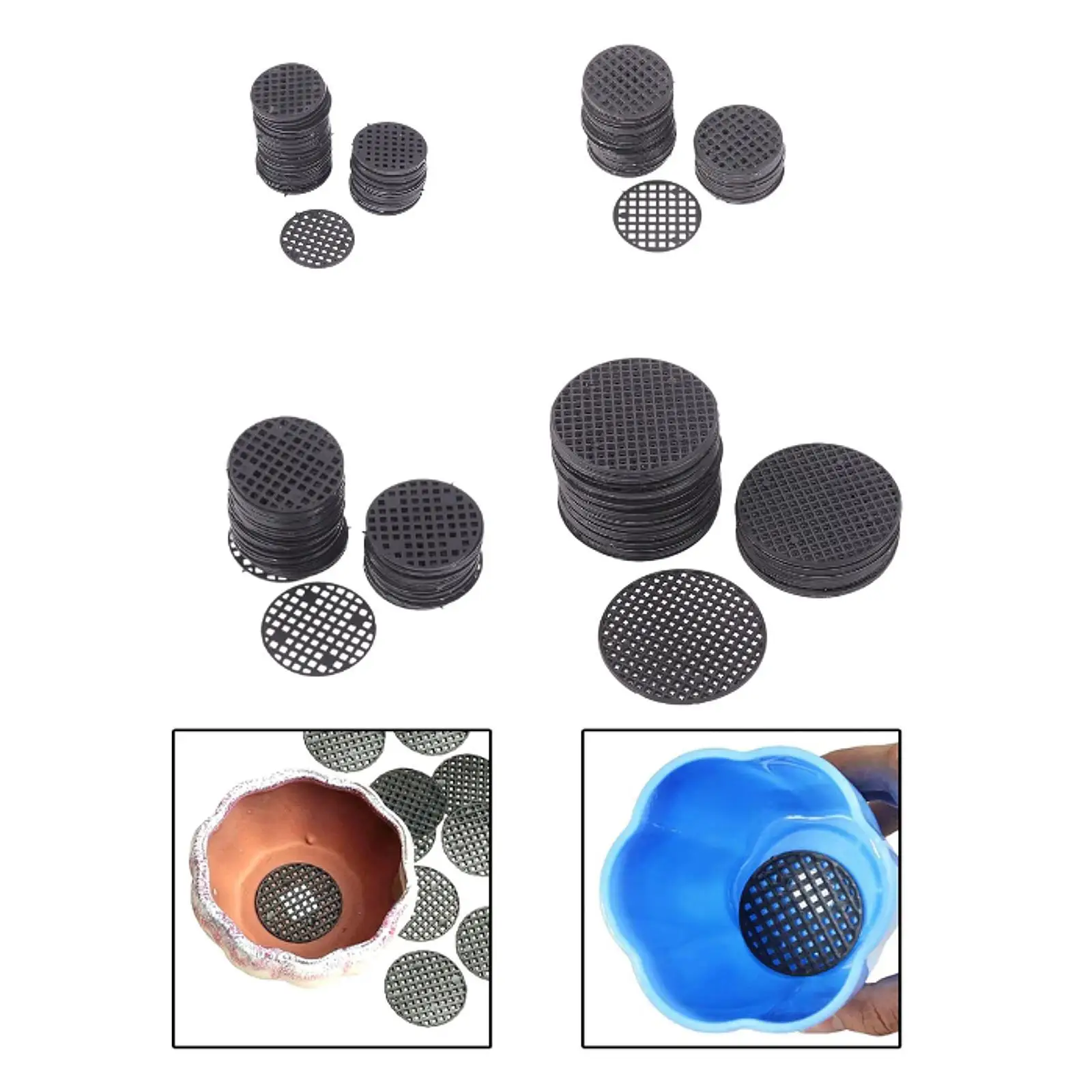 Flowerpot Hole Mesh Pads Bonsai Bottom Grid Mats,Gardening Accessories,Garden