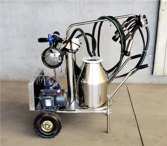 New design portable vacuum milking machine cow farm accessories goat and cow farming equipment for dairy farm