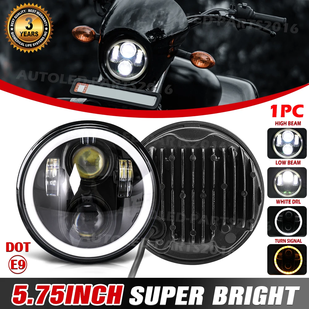 

5.75 Inch LED Motorcycle Projector Headlight 7inch Led Hi/Lo Beam DRL Turn Signal for Motorcycle Moto OffRoad SUV Led Headlamp