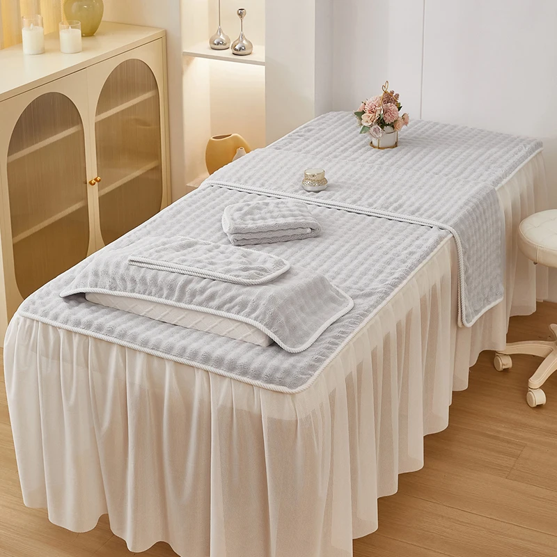 

High Absorbent Beauty Salon Towels Hair Washing Bed Covers Skin Care Towels Lint-Free Coral Fleece Pillowcases Large Bath Towel