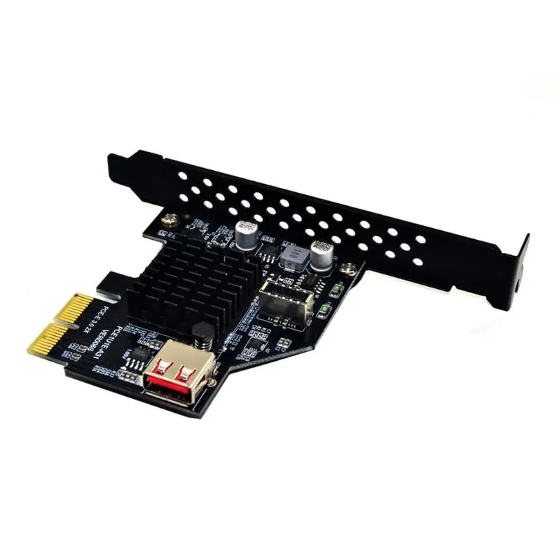 Imagem -03 - Cartão de Expansão Chip Usb 3.1 Gen Tipo-e 20 Pinos Pci Express 3.0 x2 Adaptador para Desktop pc Computador Faça Você Mesmo Novo Asm3142