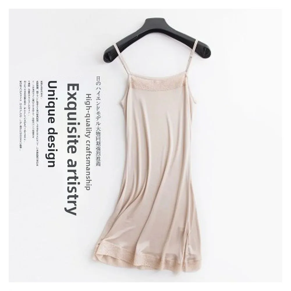 robe-de-nuit-mi-longue-en-soie-tricotee-naturelle-avec-bretelles-et-dentelle-sexy-pour-l'automne-tenue-d'interieur-pour-femme-sans-marque