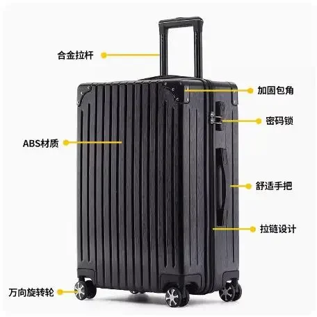 Sturdy and durable padded suitcase for men and women