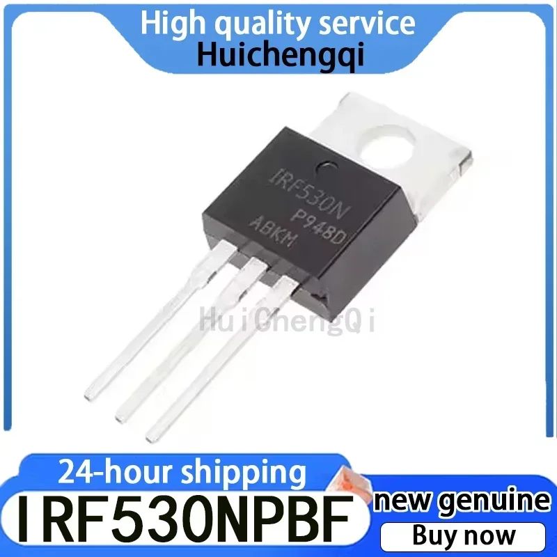 10PCS 오리지널 정품 IRF530NPBF 스크린 인쇄 IRF530N 패키지 TO-220AB 전계 효과 트랜지스터(MOSFET)