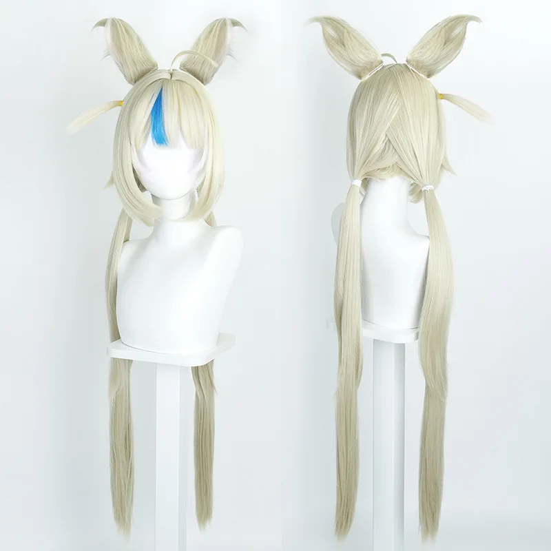 Virtual Streamer Gura The Little Shark Was Reborn As Sameko Saba Complete With A Cosplay Wig Featuring Cute Fringes.