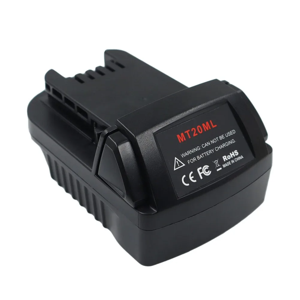 MT20ML Batterij Adapter Converter Voor Makita 18V Li-Ion Batterij Milwaukee 18V Lithium Batterijen