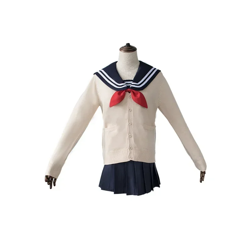 

Himiko Toga Косплей Костюм Boku no Hero My Hero Academia JK Униформа Женская аниме-парик Kawaii Девушки Матросская форма со свитерами