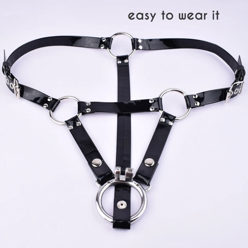 FRRK PU Belt Harness for Metal Chastity Cage BDSM Player in Varies Sizes Sexy Adults Intimate Products Sex Toys Bondage Gear