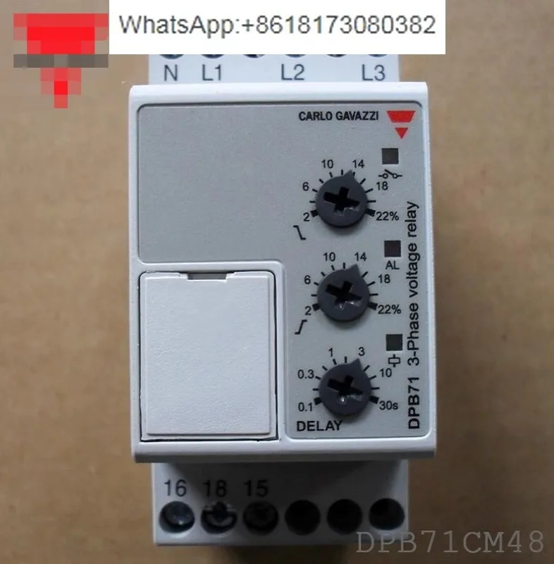 

Brand new dpb71cm48 Jiale CARLOGAVAZZI air conditioner 380V three-phase relay phase sequence protector