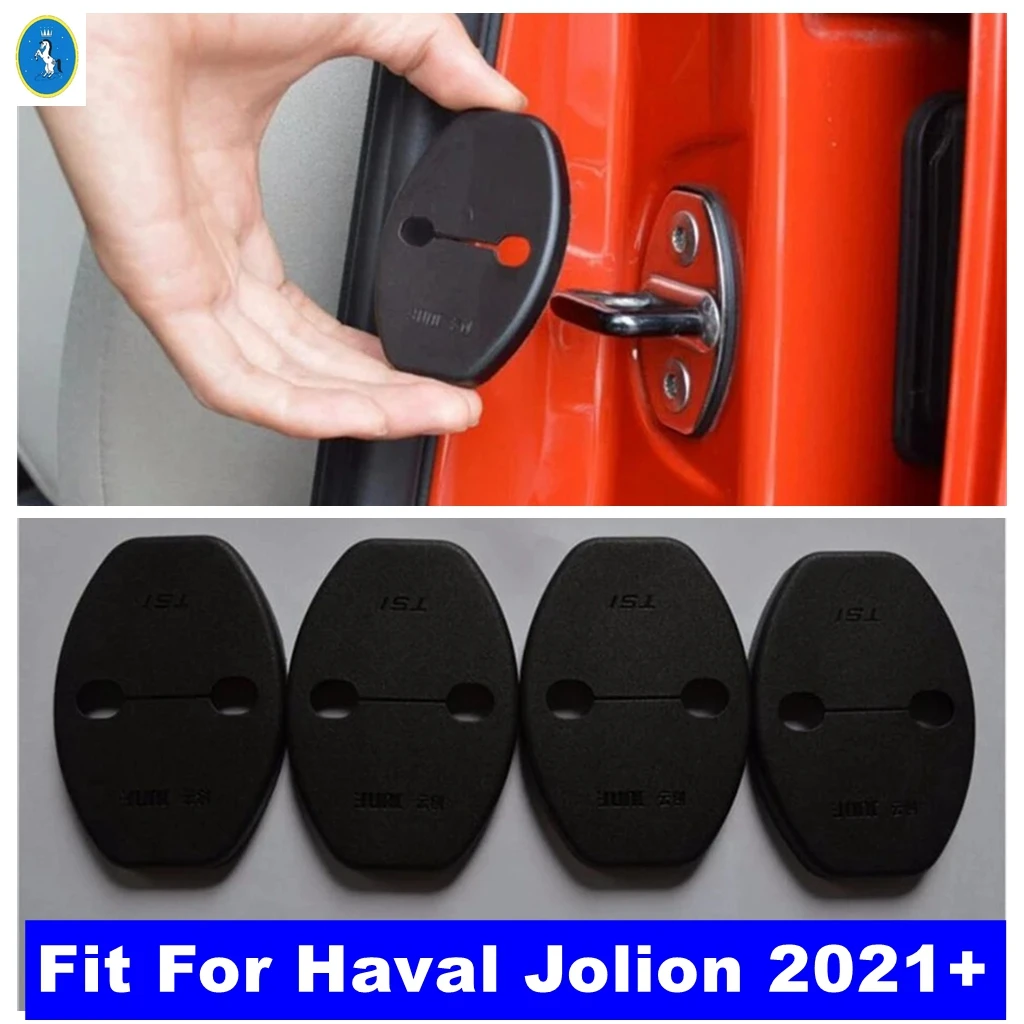 Fit For Haval Jolion 2021 - 2024 Car Inner Door Lock Buckle Cap Protection Decoration Cover Trim Accessories Interior Refit Kit