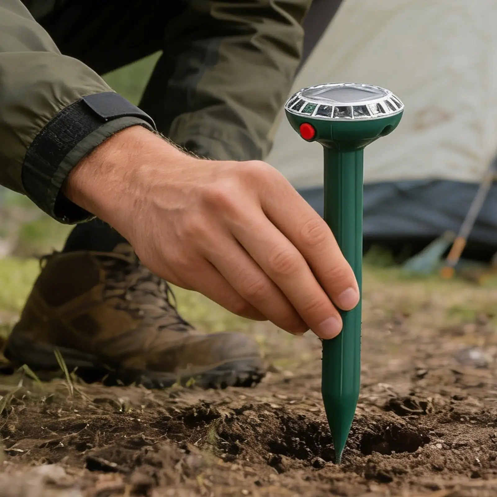 Trampa Ultrasónica para Ratones, Impermeable, con Energía Solar, 2 Piezas, Electrónica, para Ahuyentar Ratones, Ardillas, Erizos, Ciervos y Perros