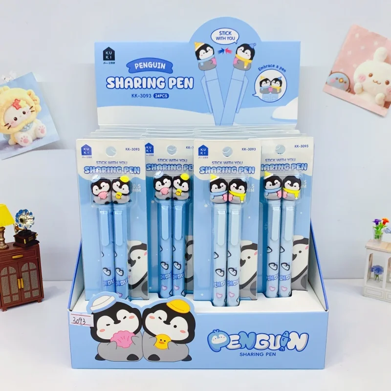 24-set-lotto-di-penne-gel-kawaii-penguin-press-carine-penne-neutre-da-05-mm-articoli-di-cancelleria-per-la-scuola-regalo-promozionale