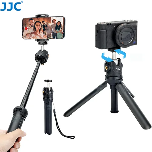 Imagen 1 del producto Trípode extensible para teléfono JJC, Mini trípode para Vlogging con Clip para teléfono para DJI Osmo Canon Sony ZV-1 II ZV1 ZV-1F ZV-E10 RX100 VII