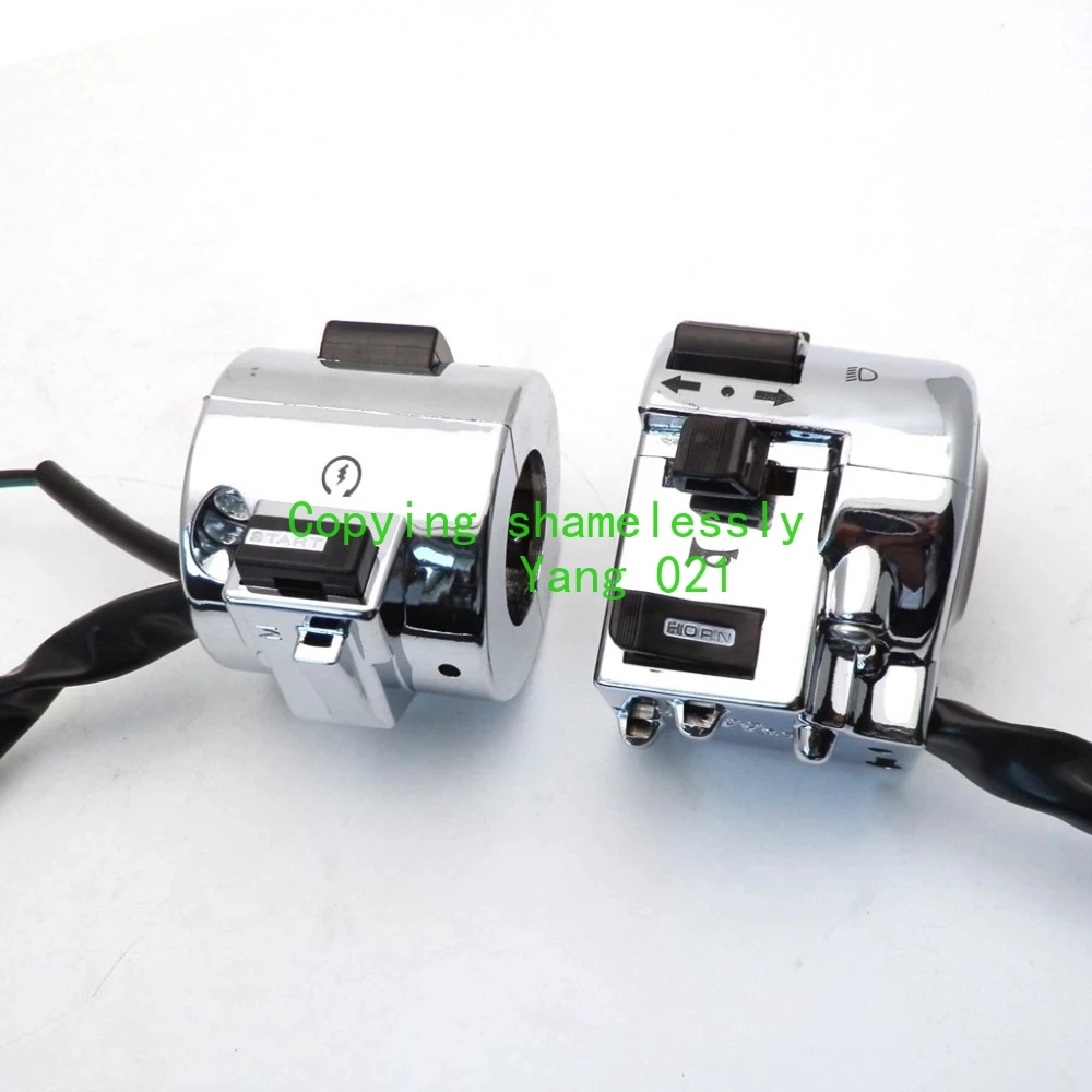 1 Pair Right and Left Side Chrome Plated Control Switch for GY6 Moped Retro Scooter 50cc 125cc 150cc image 6