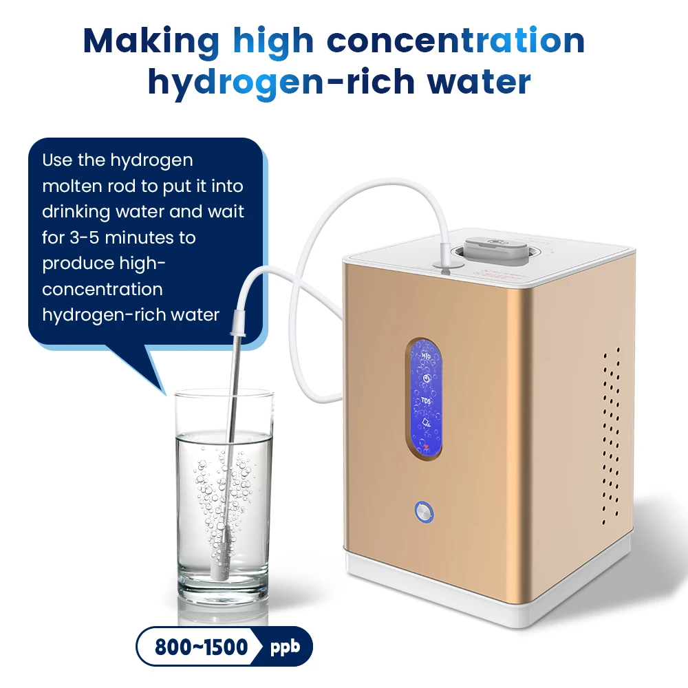 CAWOLO Pem Hydrogen Gas Machine Inhaler 150ml Molecular Hydrogen Inhalation Generator H2 Inhalation Machine Water Generator